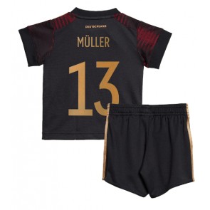 Njemačka Thomas Muller #13 Gostujuci Dres za Dječji SP 2022 Kratak Rukavima (+ kratke hlače)